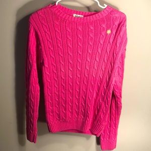 Small pink lilly pulitzer long sleeve sweater